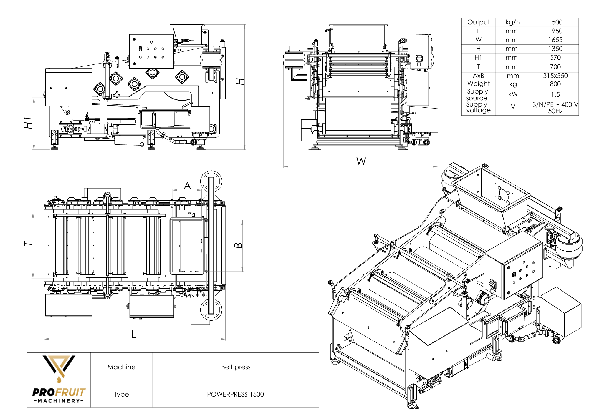 Beltepress POWERPRESS 1500 — miniatyrbilde 8