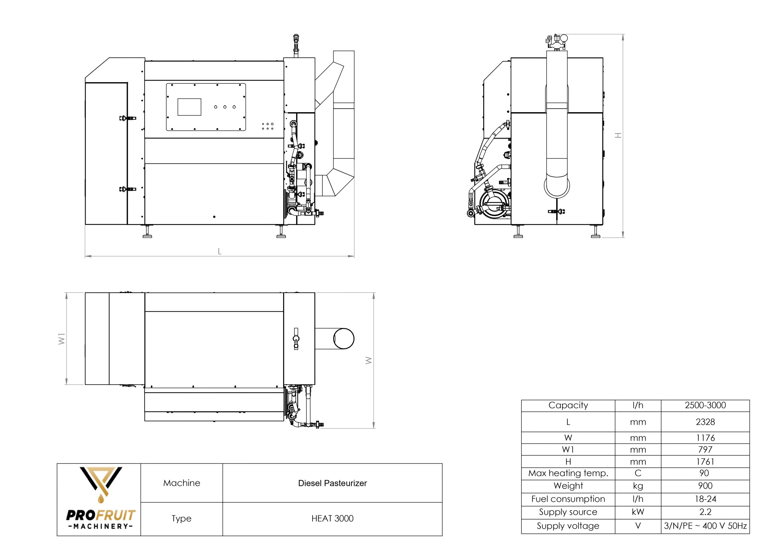 Diesel/gass pasteurisator HEAT 3000 — miniatyrbilde 7