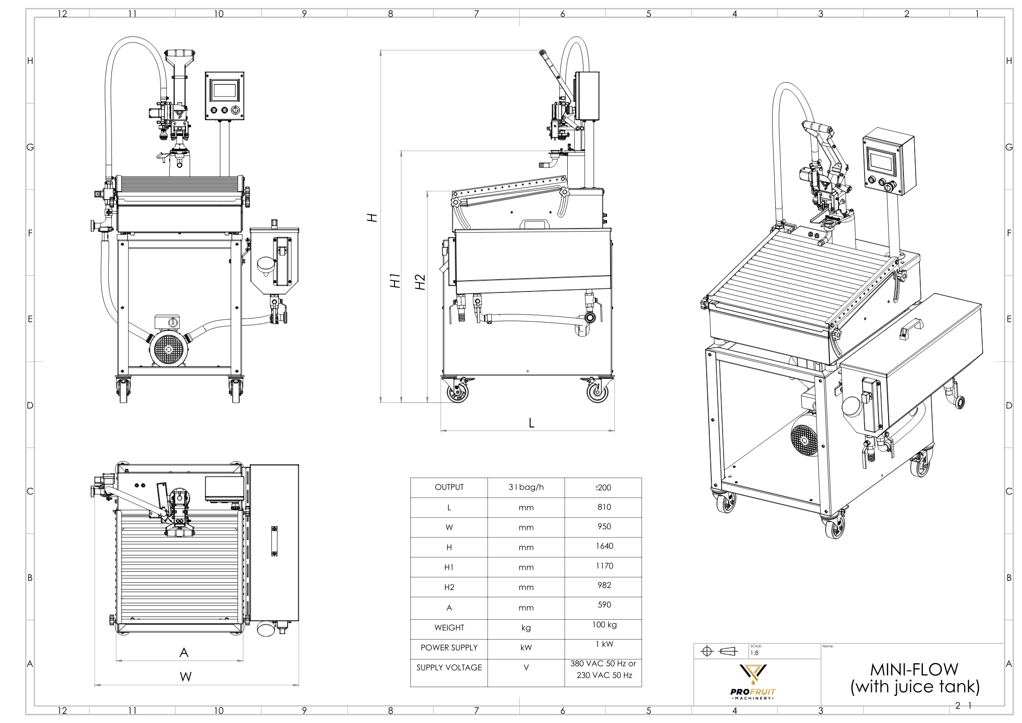 Halvautomatisk Bag in Box og Pouch fyller SEMIFLOW — miniatyrbilde 12