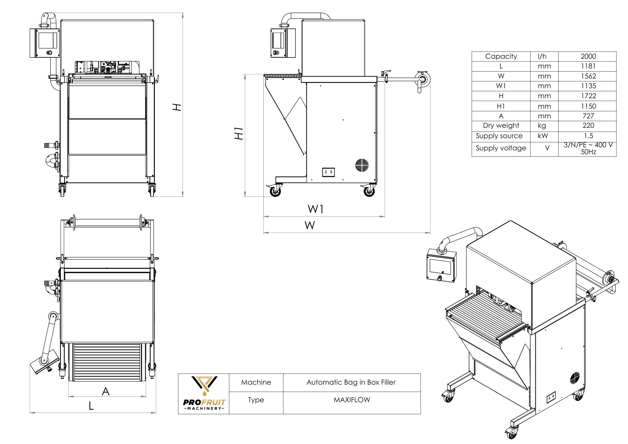 Automatisk Bag in Box fyller MAXIFLOW — miniatyrbilde 12