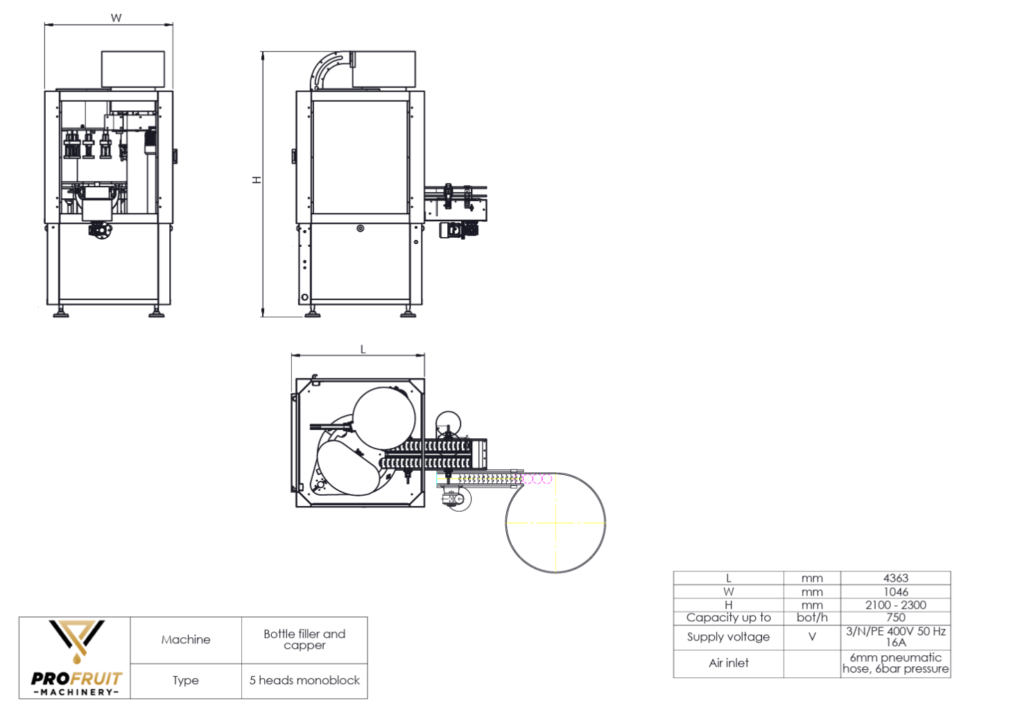 Fylle- og kapslingssystem for flasker MONOBLOCK 5 — miniatyrbilde 7