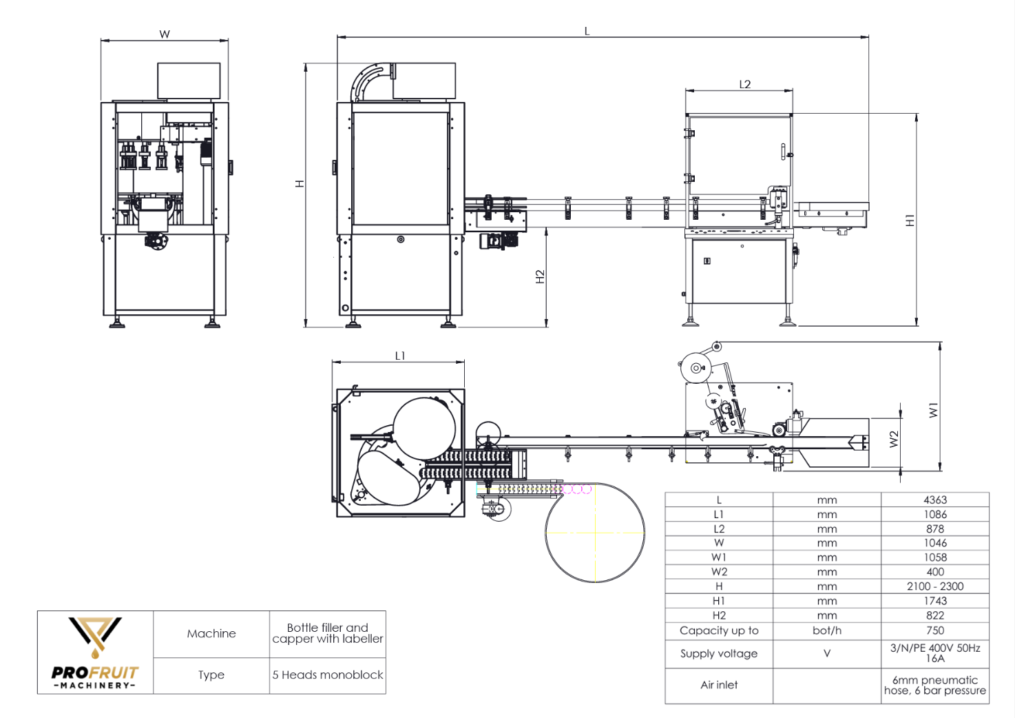 Fylle- og kapslingssystem for flasker MONOBLOCK 5 — miniatyrbilde 8