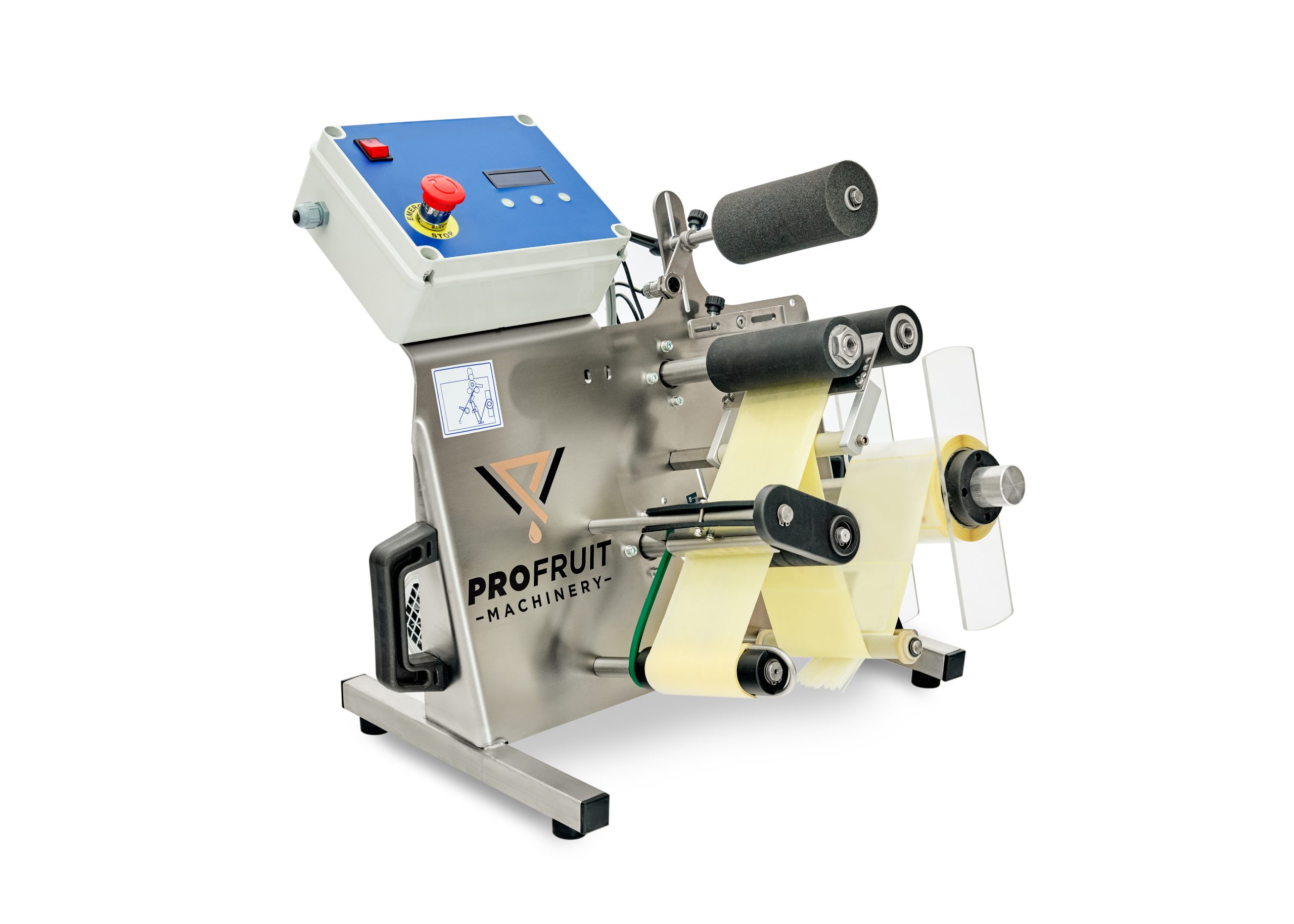 Halvautomatisk bordflaskeetikettmaskin — produktbilde fra ProFrukt
