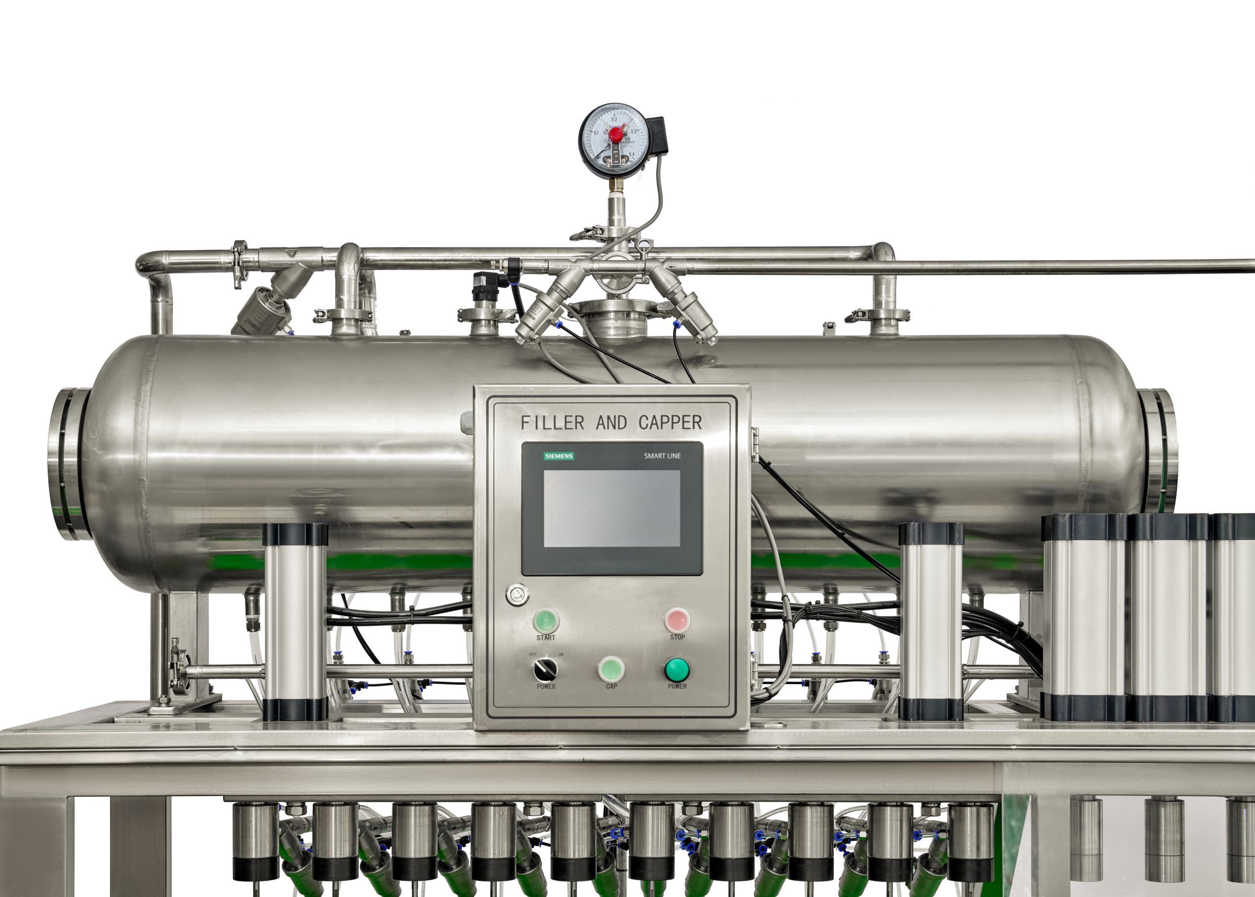 Halvautomatisk 10 hoder isobarisk filler med kronelokk — miniatyrbilde 8