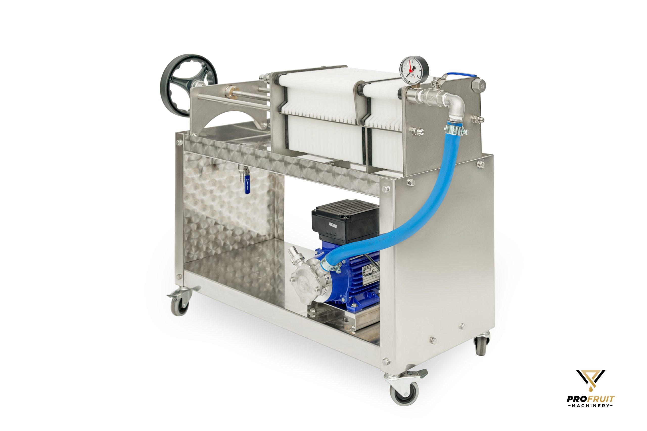 Platefilter 20x20 med pumpe — produktbilde fra ProFrukt