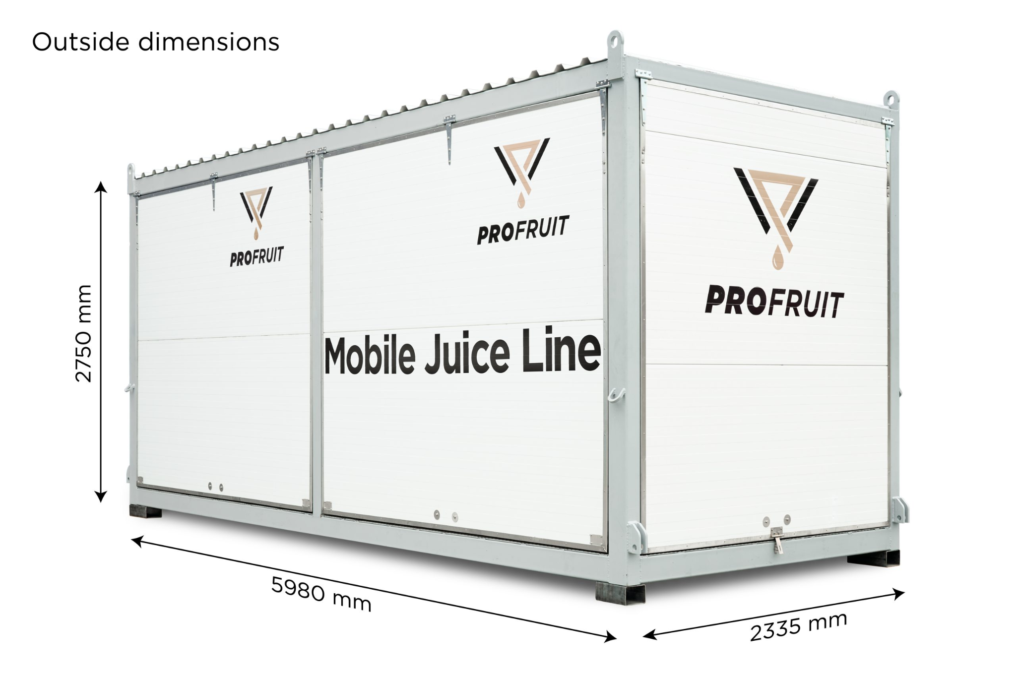 Mobil produksjonslinje i container, 1200 kg/t — miniatyrbilde 2